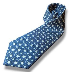 Vineyard Vines Neck Shep Ian Tie Blue Golf Tee Time Silk Hand Made USA Preppy